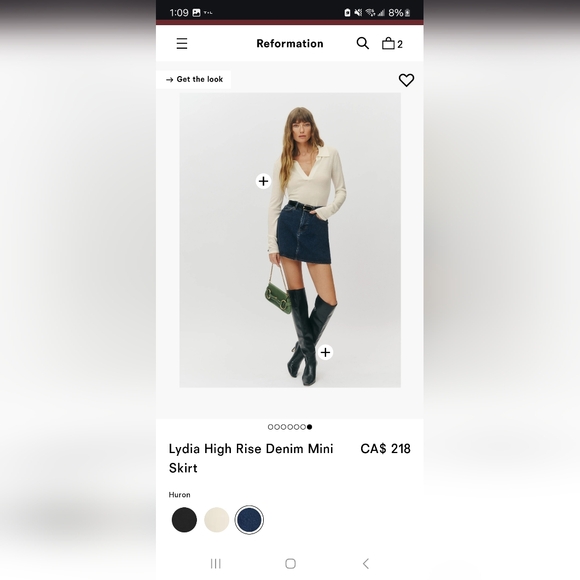 Reformation Lydia denim skirt (brand new) - Picture 5 of 5